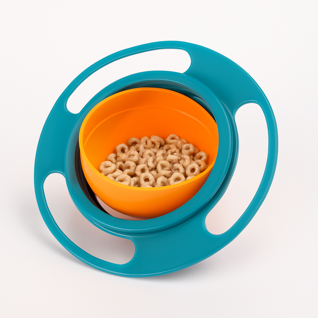 Plato Antiderrame Giratorio – Todo en su lugar