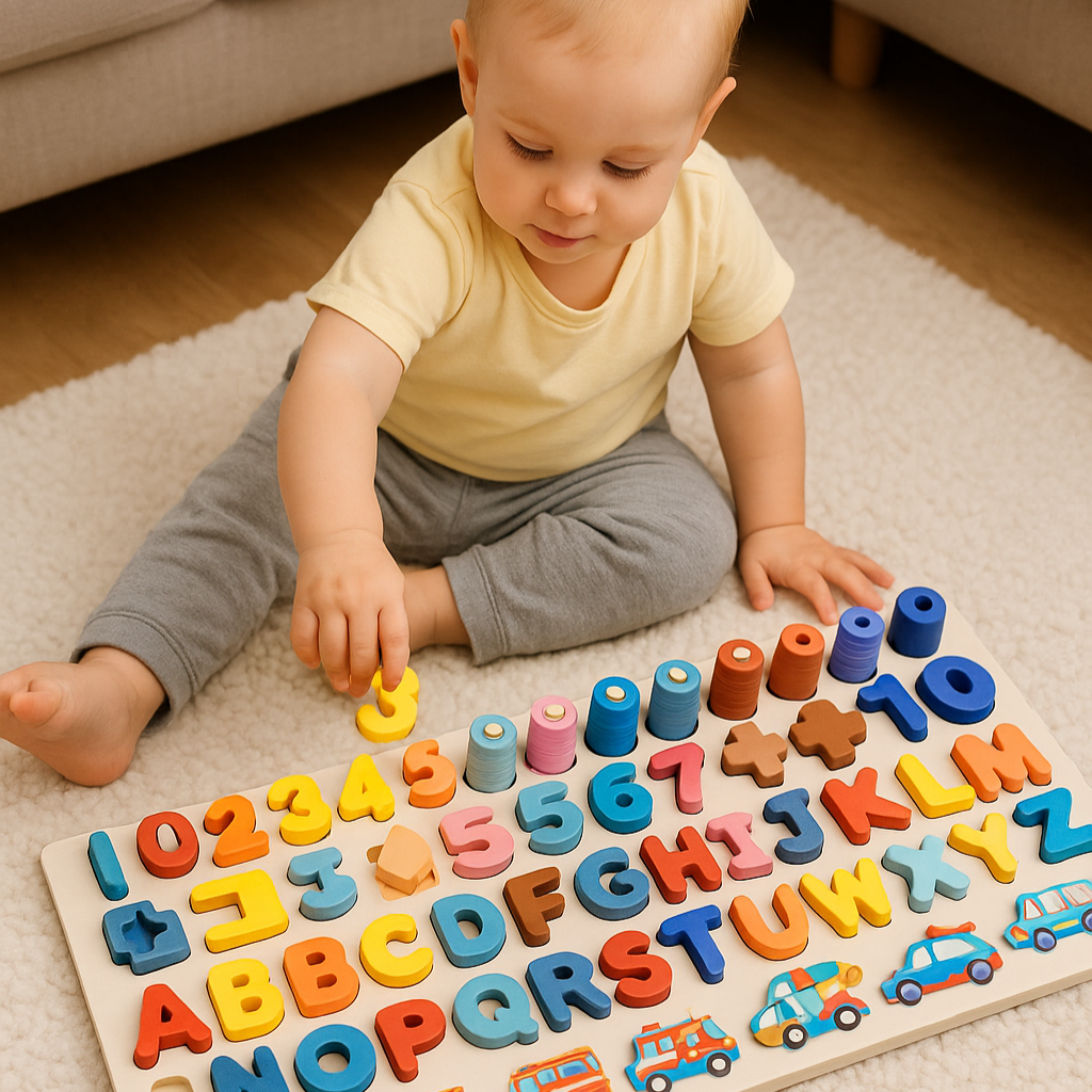 Tablero Montessori 5-en-1 – Aprendizaje Activo